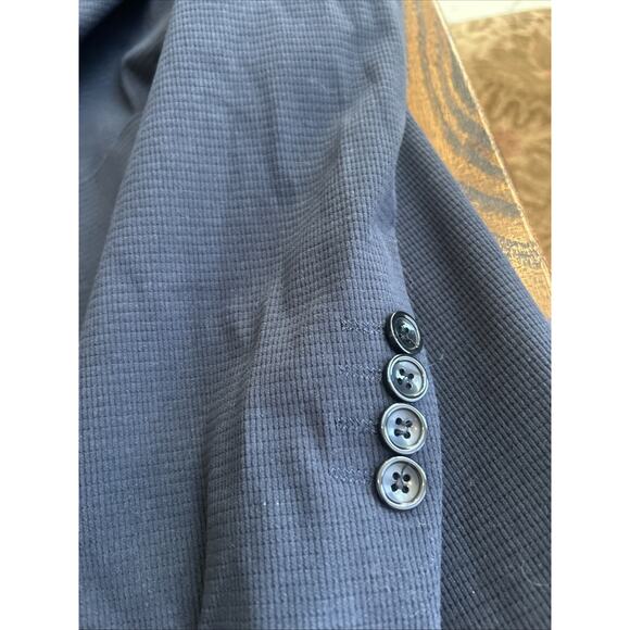 PAUL JONES Men Casual Corduroy Navy Blazer Jacket Stylish Suit Jackets Coat XL - Picture 10 of 11